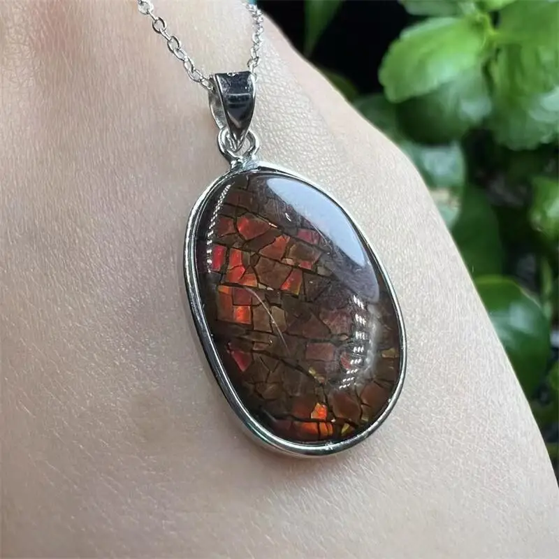 S925 Natural Ammolite Freeform Pendant Reiki Healing Fengshui Stone Home Room Decoration Exquisite Gift 1PCS 
S925 Natural Ammolite Freeform Pendant Reiki Healing Fengshui Stone Home Room Decoration Exquisite Gift 1PCS