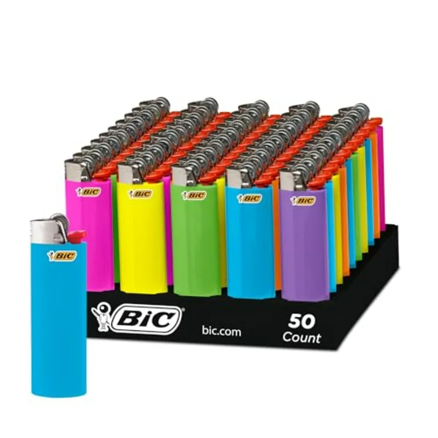 Classic Lighters, Pocket Lighter Style, Fashion Assorted Colors, 50 Count Tray Disposable Lighters
Classic Lighters, Pocket Lighter Style, Fashion Assorted Colors, 50 Count Tray Disposable Lighters