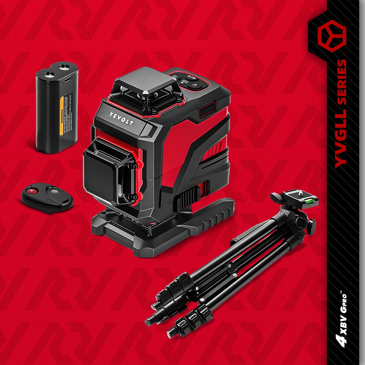 YEVOLT YVGLL4XS16 16-Line Rotary Laser Level Ceiling+Wall+Floor Sync Carpet Installation Baseline High Precision 30m Range
YEVOLT YVGLL4XS16 16-Line Rotary Laser Level Ceiling+Wall+Floor Sync Carpet Installation Baseline High Precision 30m Range