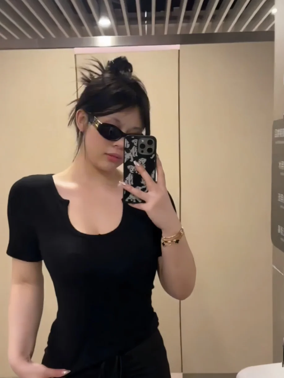 Женская облегающая футболка больших размеров ort Sve U-Ne, новинка лета, универсальная утягивающая футболка Bla, повседневная одежда для всего тела pes
Женская облегающая футболка больших размеров ort Sve U-Ne, новинка лета, универсальная утягивающая футболка Bla, повседневная одежда для всего тела pes