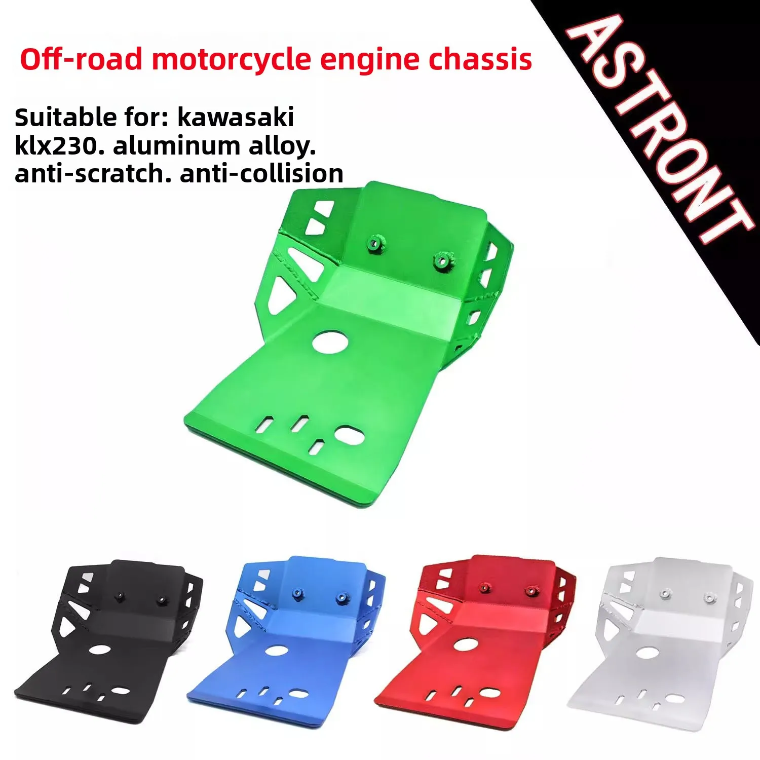 Motorcycle Engine Aluminum Alloy Skid Plate for Kawasaki KLX230 Chassis Impact and Scratch Protection
Motorcycle Engine Aluminum Alloy Skid Plate for Kawasaki KLX230 Chassis Impact and Scratch Protection