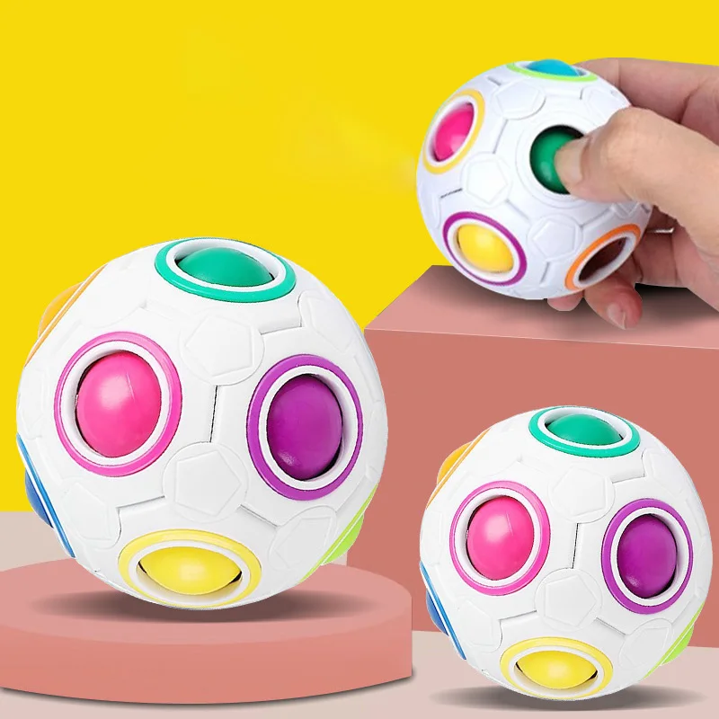 1/4pcs 12-Hole Magic Rainbow Ball Press Fun Magic Ball Intelligence Decompression Toy Children's Activity Gift Release Pressure
1/4pcs 12-Hole Magic Rainbow Ball Press Fun Magic Ball Intelligence Decompression Toy Children's Activity Gift Release Pressure