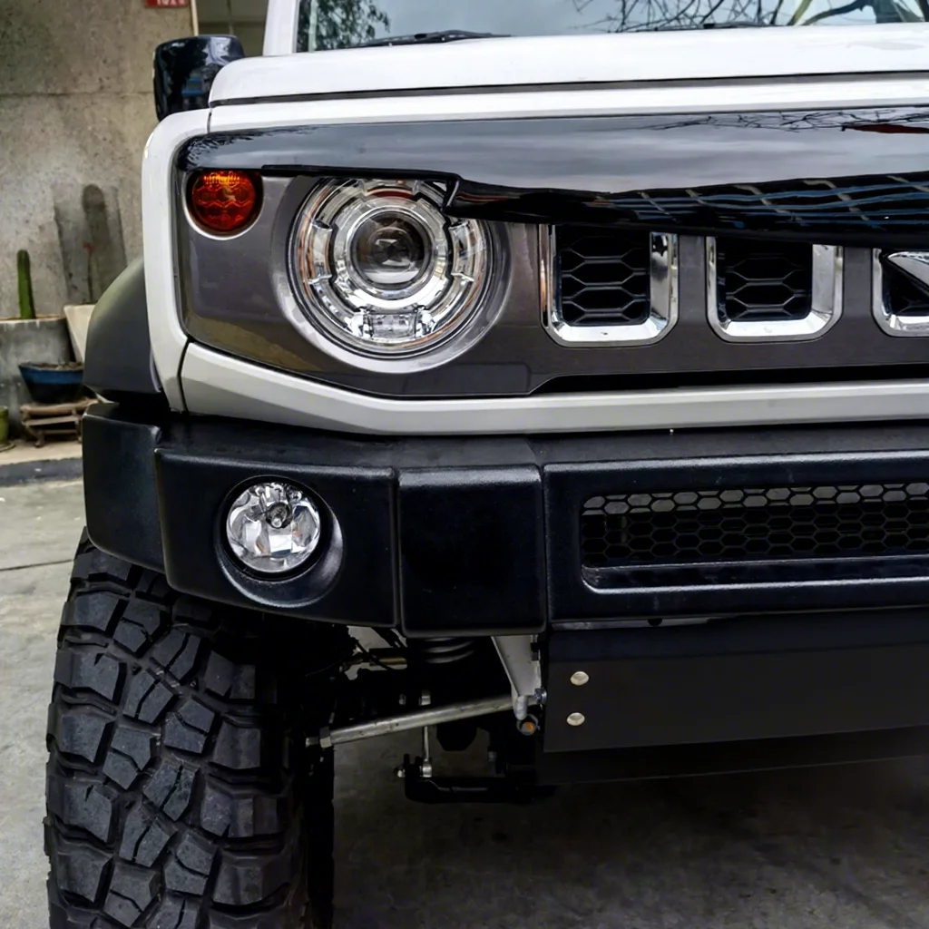 Jimny Bumper JB74 Accessories Plastic Narrow Front Bumper With Steel Skid Plate For Suzuki Jimny JB64 2024 2023 2022 2021 2020
Jimny Bumper JB74 Accessories Plastic Narrow Front Bumper With Steel Skid Plate For Suzuki Jimny JB64 2024 2023 2022 2021 2020