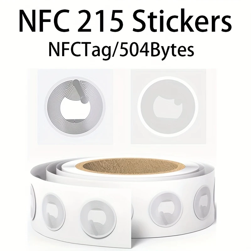 NTAG215 NFC Tag Sticker Blank Rewritable 504-Byte Memory Adhesive Label Compatible With NFC-Enabled Smartphones
NTAG215 NFC Tag Sticker Blank Rewritable 504-Byte Memory Adhesive Label Compatible With NFC-Enabled Smartphones