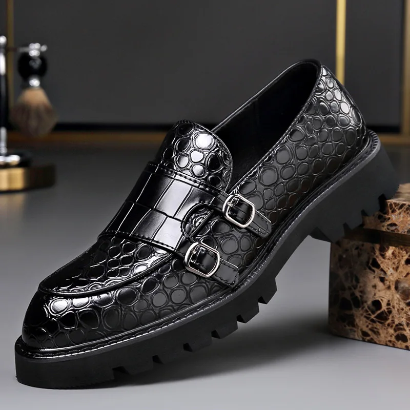 2026 Spring Autumn New Casual Leather Shoes for Men Thick Soles Buckle Designer Shoes Male Big Size Business Dress Loafers Man
2026 Spring Autumn New Casual Leather Shoes for Men Thick Soles Buckle Designer Shoes Male Big Size Business Dress Loafers Man