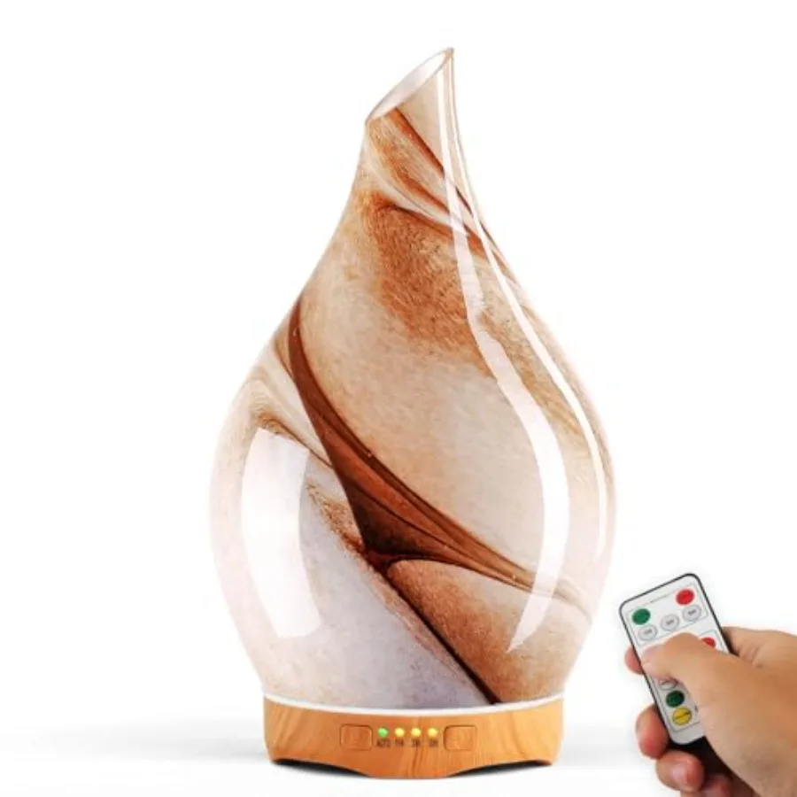 280ml Essential Oil Diffuser Glass Color Changing Aroma Air Diffusers Aromatherapy Ultrasonic Cool Mist Humidifier with Remote
280ml Essential Oil Diffuser Glass Color Changing Aroma Air Diffusers Aromatherapy Ultrasonic Cool Mist Humidifier with Remote