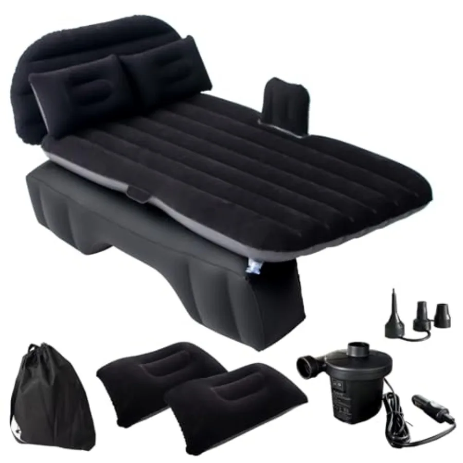 Car Air Mattress Back Seat Car Camping Bed, SUV Inflatable Bed with Pump and Pillows
Car Air Mattress Back Seat Car Camping Bed, SUV Inflatable Bed with Pump and Pillows