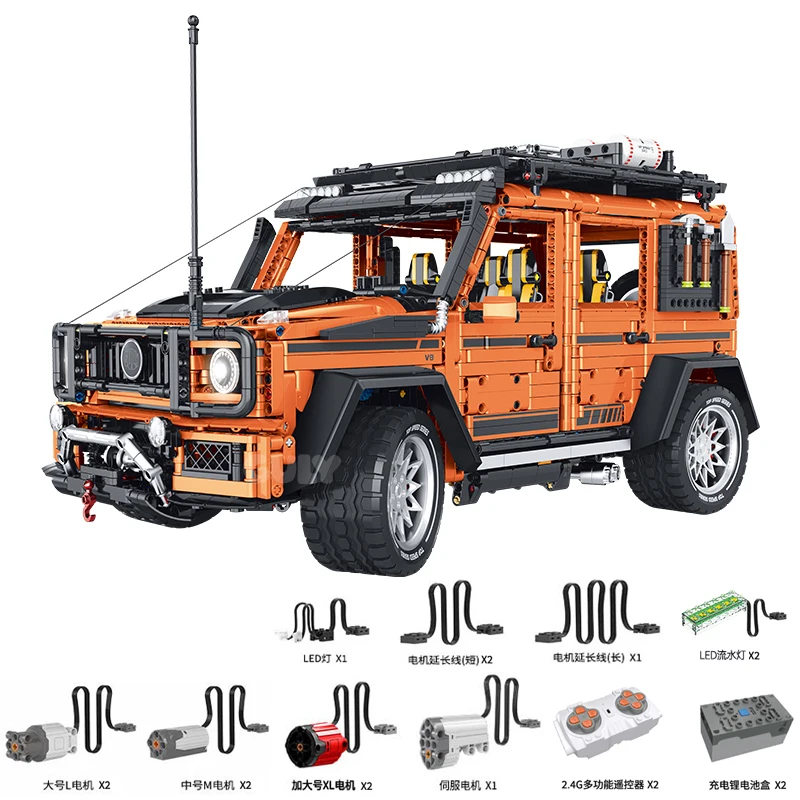 GULY10642 Creative 3914Pcs Supercar Series 1:8 Off road Vehicle G63 High difficulty Puzzle Assembly Building Block Car Model
GULY10642 Creative 3914Pcs Supercar Series 1:8 Off road Vehicle G63 High difficulty Puzzle Assembly Building Block Car Model