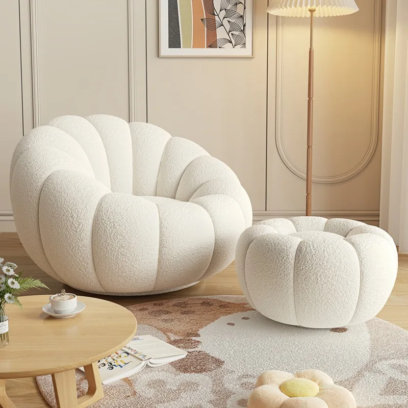 Sofa Single Double Pumpkin Sofa Chair Lamb Fleece Sofa Balcony Rotating Leisure Chair Can sleep
Sofa Single Double Pumpkin Sofa Chair Lamb Fleece Sofa Balcony Rotating Leisure Chair Can sleep