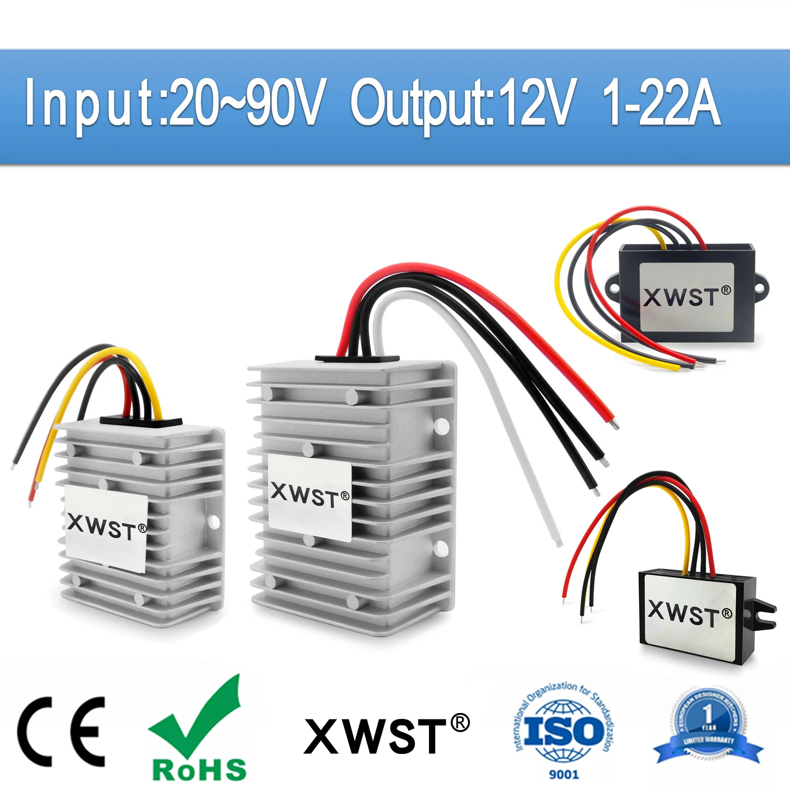 DC DC Converter Reducer 20-90v 60v 72v to 12v DC Converter Step Down Buck 10A 13A 16A 12v dc Voltage Regulator For Car Device
DC DC Converter Reducer 20-90v 60v 72v to 12v DC Converter Step Down Buck 10A 13A 16A 12v dc Voltage Regulator For Car Device