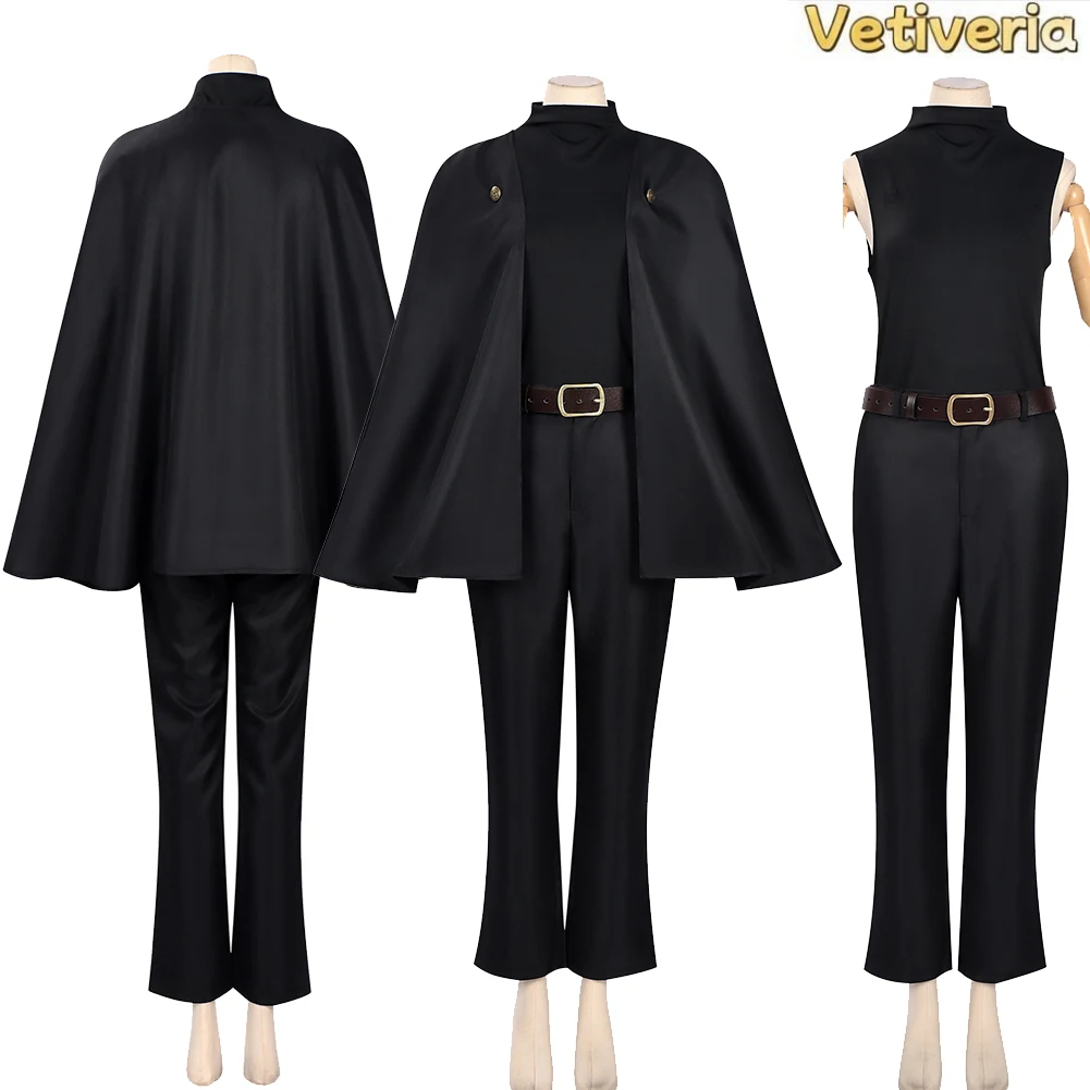 Women Maki Zenin Cosplay Costume Anime Roleplay Vest Pants Cloak Belt Disfraz Clothing Black Outfits Halloween Carnival Suits
Women Maki Zenin Cosplay Costume Anime Roleplay Vest Pants Cloak Belt Disfraz Clothing Black Outfits Halloween Carnival Suits