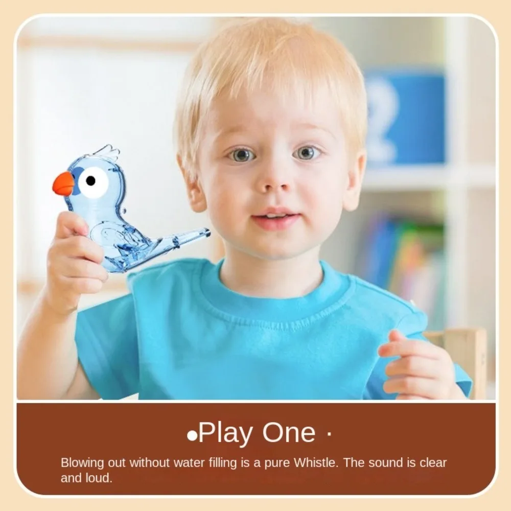 Cartoon Water Bird Whistle with Lanyard Transparent Whistling Birds Toy Musical Instrument Educational Plastic Whistle
Cartoon Water Bird Whistle with Lanyard Transparent Whistling Birds Toy Musical Instrument Educational Plastic Whistle
