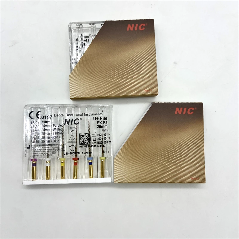 U+ File NiTi Root Canal Files Dental Instruments Length 25mm SX-F3 with 10 Boxes
U+ File NiTi Root Canal Files Dental Instruments Length 25mm SX-F3 with 10 Boxes