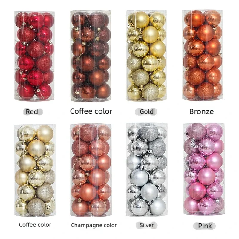 24Pcs 4CM Christmas Balls Decorations Christmas Tree Ornaments Ball Hanging Pendants Home Party Decor Glossy Colorful Balls 
24Pcs 4CM Christmas Balls Decorations Christmas Tree Ornaments Ball Hanging Pendants Home Party Decor Glossy Colorful Balls
