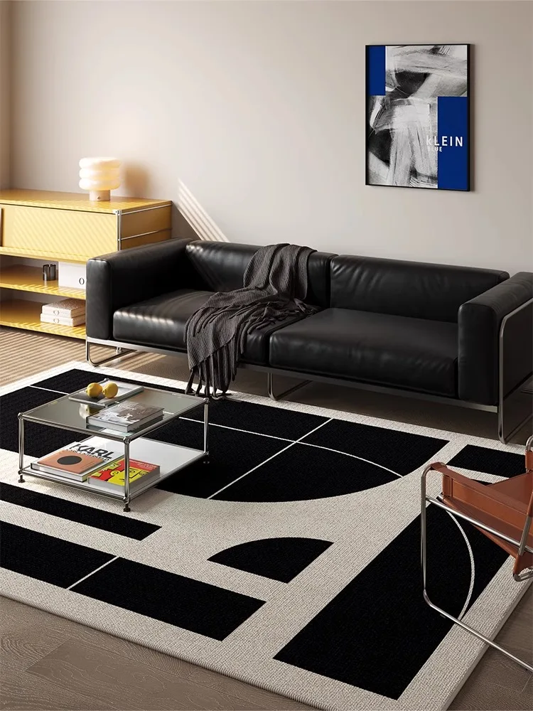 Black White Living Room Carpet Simple Lines Geometric Large Area Bedroom Rugs Light Luxury Sofa Coffee Table Floor Mats Tapis 러그
Black White Living Room Carpet Simple Lines Geometric Large Area Bedroom Rugs Light Luxury Sofa Coffee Table Floor Mats Tapis 러그