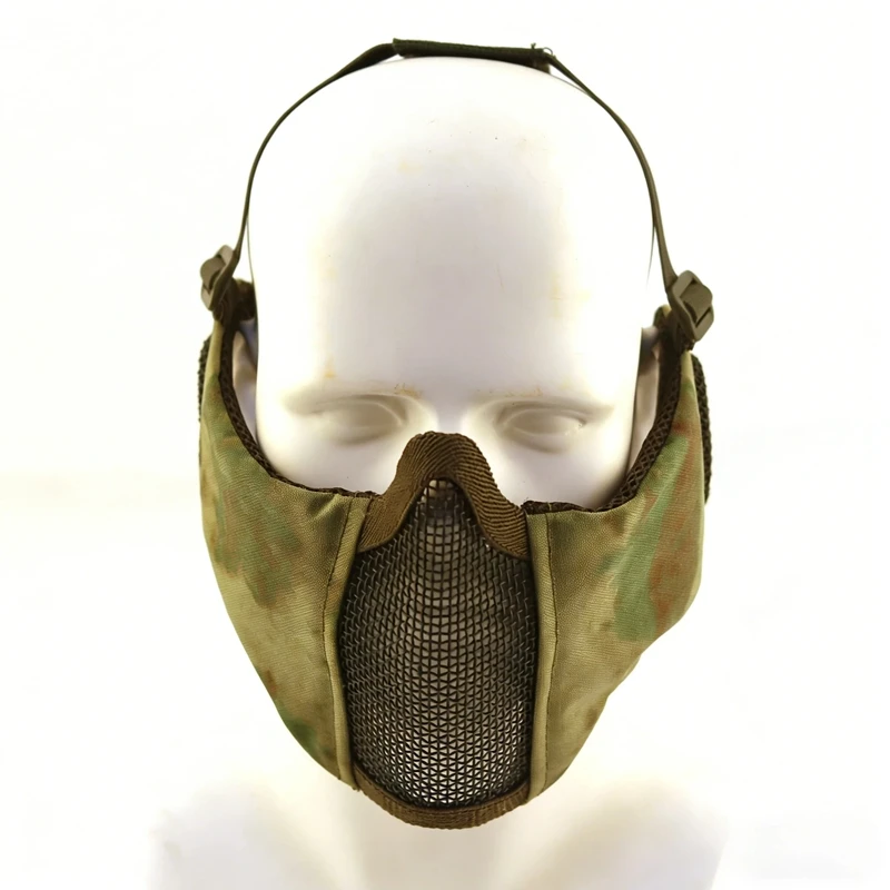 Adjustable Outdoor Tactical Half Face Steel Metal Mesh Mask Breathable Anti-Impact for Airsoft Paintball CS Hunting Shooting Men
Adjustable Outdoor Tactical Half Face Steel Metal Mesh Mask Breathable Anti-Impact for Airsoft Paintball CS Hunting Shooting Men