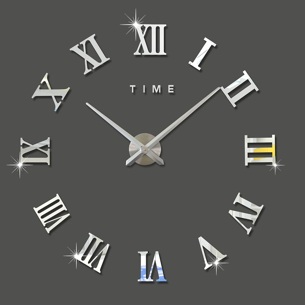 Creative Wall Clock Acrylic Mirror Silent Home Decor Large Size Silver Color Bedroom Living Room Study Office DIY
Creative Wall Clock Acrylic Mirror Silent Home Decor Large Size Silver Color Bedroom Living Room Study Office DIY