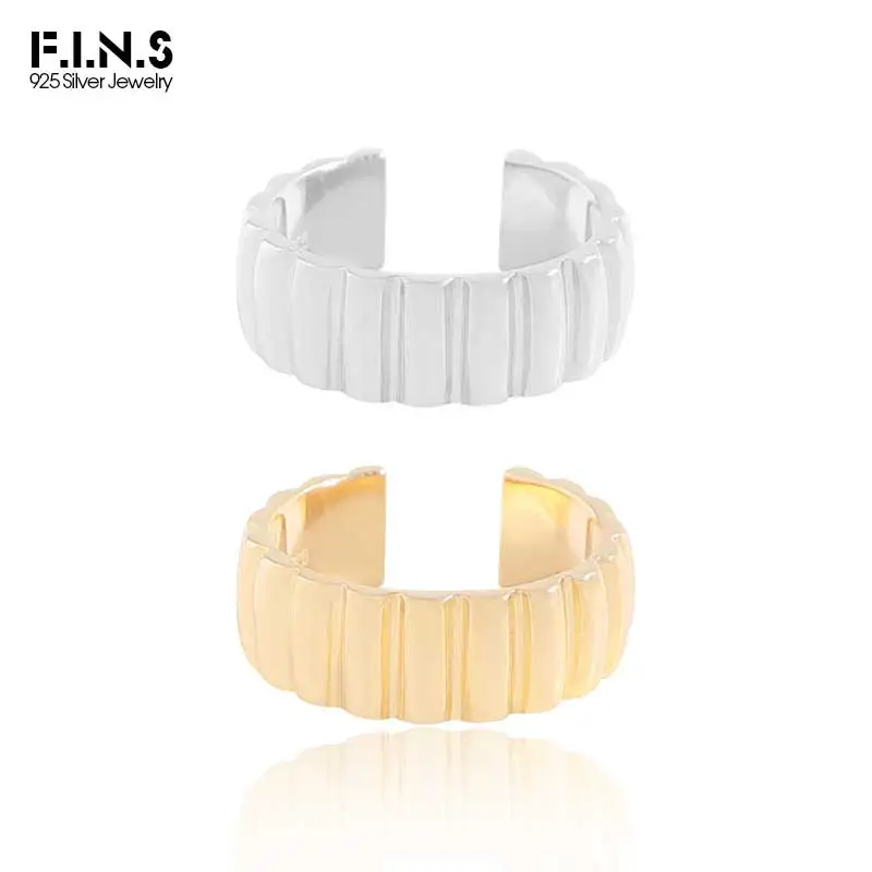 F.I.N.S Korean Original Design Wide Gear S925 Sterling Silver Rings for Women Men Opening Index Mid Finger Wedding Couple Rings
F.I.N.S Korean Original Design Wide Gear S925 Sterling Silver Rings for Women Men Opening Index Mid Finger Wedding Couple Rings