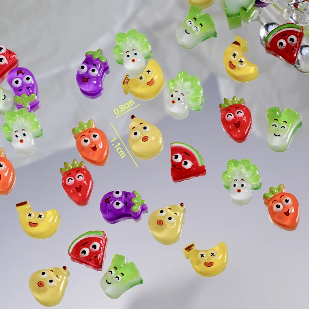 45/50pcs Vibrant Mini Fruit Vegetable Resin Nail Charms 3D Cartoon Cute Funny Emoticons DIY Nail Phone Case Hair Accessorie Deco
45/50pcs Vibrant Mini Fruit Vegetable Resin Nail Charms 3D Cartoon Cute Funny Emoticons DIY Nail Phone Case Hair Accessorie Deco