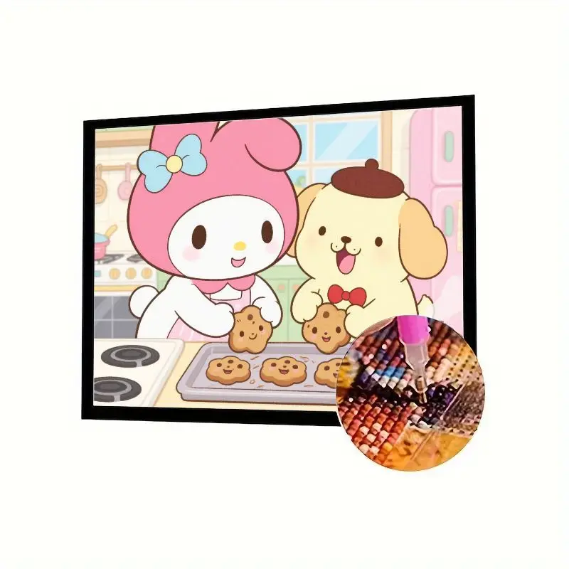 1 шт., набор для выпечки «Моя мелодия и помпурин», 5D алмазная живопись, милые персонажи мультфильмов Sanrio, полная дрель, круглый алмаз, искусство
1 шт., набор для выпечки «Моя мелодия и помпурин», 5D алмазная живопись, милые персонажи мультфильмов Sanrio, полная дрель, круглый алмаз, искусство