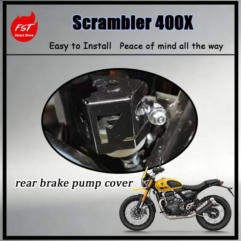 FOR Speed 400 Scrambler 400X Rear Brake Fluid Tank Protector CNC Machined Guard Motorcycle Accessories
FOR Speed 400 Scrambler 400X Rear Brake Fluid Tank Protector CNC Machined Guard Motorcycle Accessories