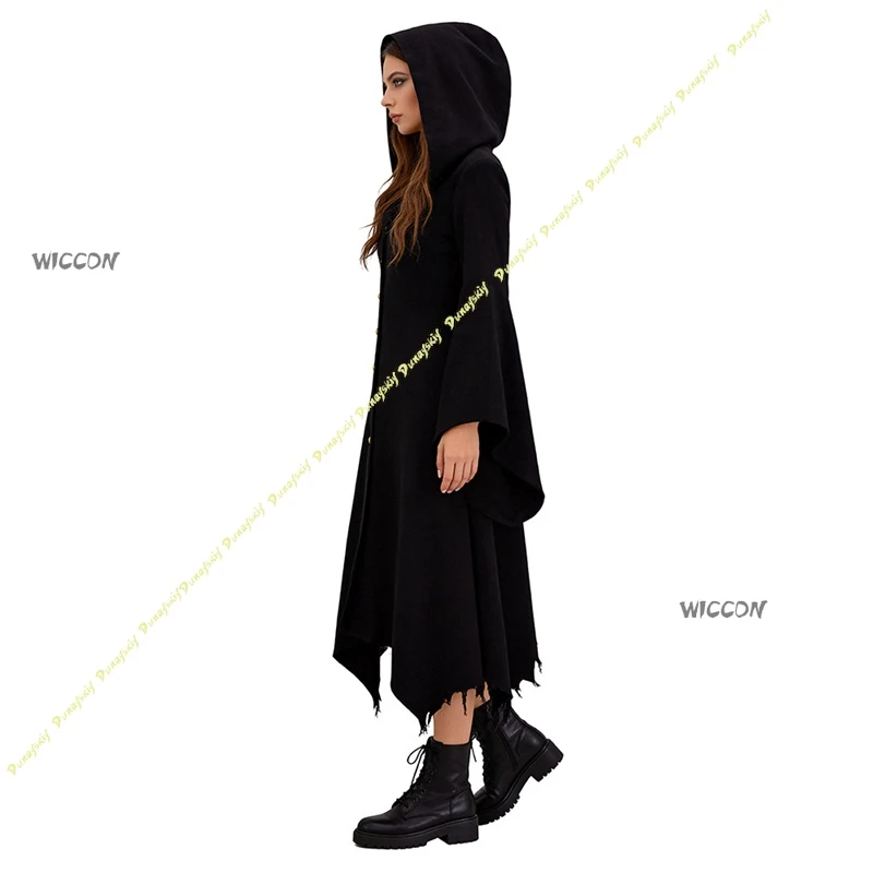 Gothic Vampire Hooded Dress For Women Retro Medieval Style Outfit Ladies Halloween Role Play Stage Performance Cosplay Clothes
Gothic Vampire Hooded Dress For Women Retro Medieval Style Outfit Ladies Halloween Role Play Stage Performance Cosplay Clothes