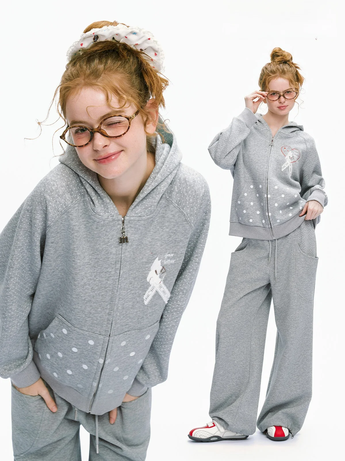Spring 2026 Masoomake Polka Dot Print Hoodie Sweatshirt Sporty Casual Pants Versatile Two Piece Set Women's Loose Fit Long Sl...
Spring 2026 Masoomake Polka Dot Print Hoodie Sweatshirt Sporty Casual Pants Versatile Two Piece Set Women's Loose Fit Long Sl...