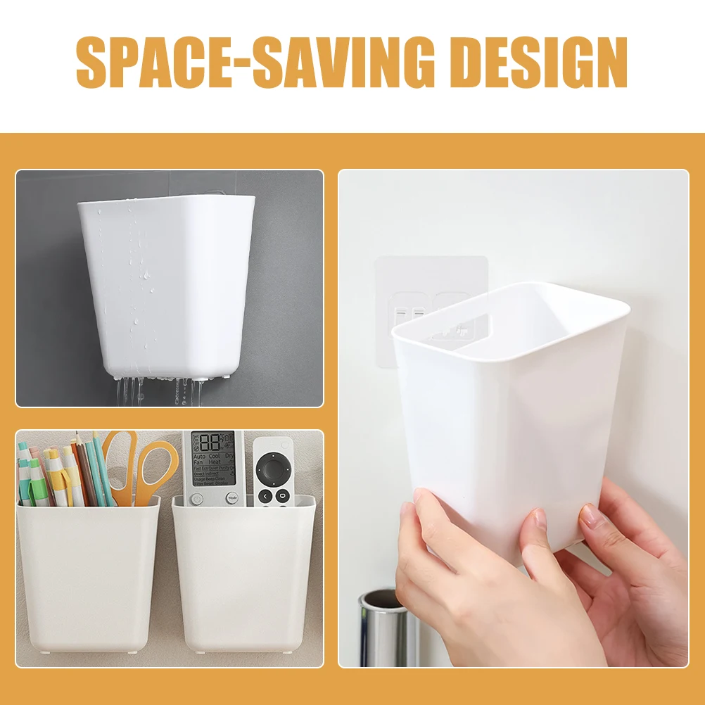 4pcs Wall Storage Box Remote Holder Cell Phone Charging Stand White PP Bathroom Bedroom Kitchen Organizer Space Saving
4pcs Wall Storage Box Remote Holder Cell Phone Charging Stand White PP Bathroom Bedroom Kitchen Organizer Space Saving