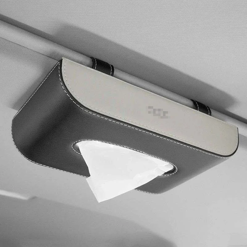 Car Tissue Box Leather Sun Visor Tissue Holder Auto Interior Paper Napkin Organizer Decoration Car Accessories Custom LOGO
Car Tissue Box Leather Sun Visor Tissue Holder Auto Interior Paper Napkin Organizer Decoration Car Accessories Custom LOGO