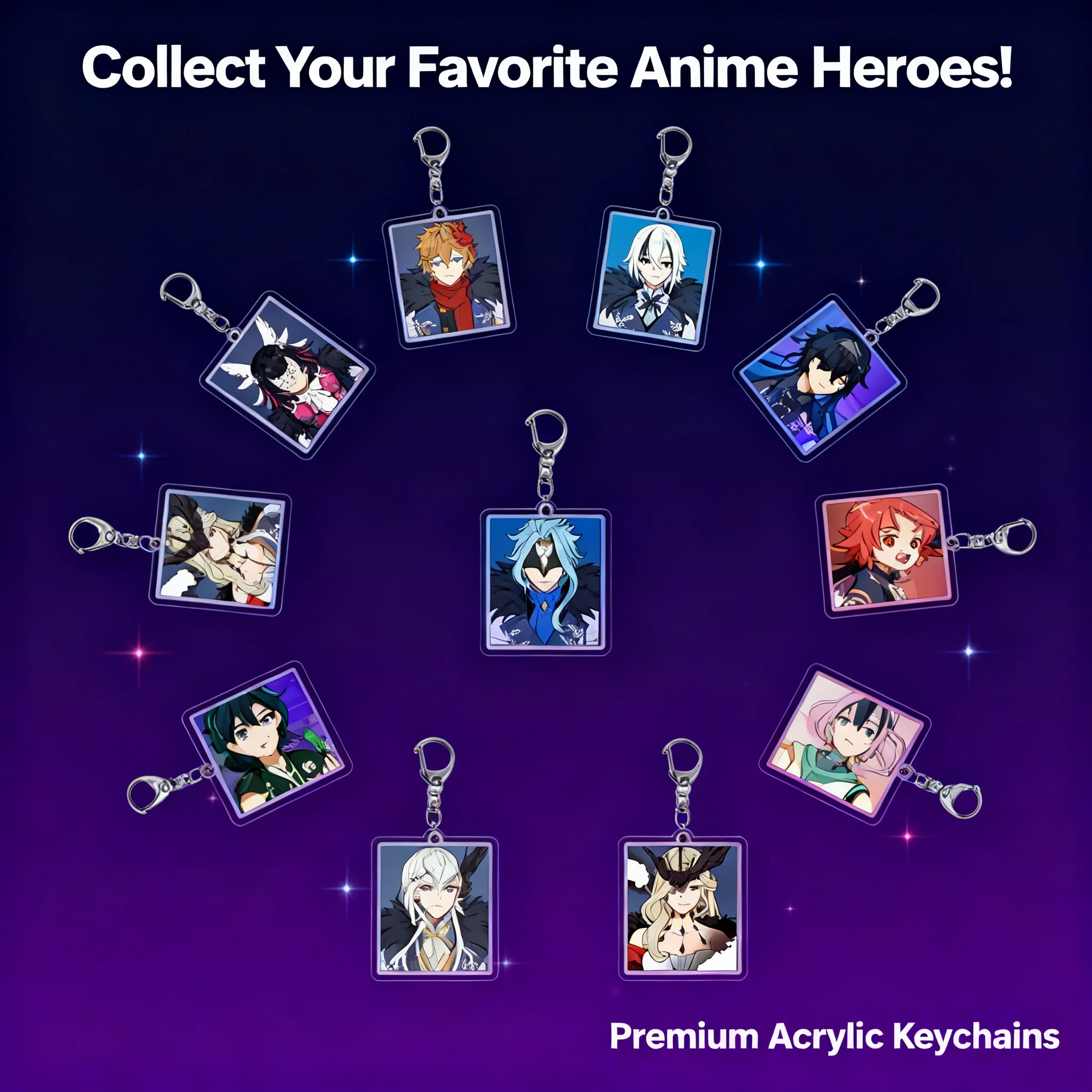 Genshin Impact Acrylic Keychain Traveler Lumine Traveler Aether Cavalry Captain Kaeya DIY Creative Custom Anime Game
Genshin Impact Acrylic Keychain Traveler Lumine Traveler Aether Cavalry Captain Kaeya DIY Creative Custom Anime Game