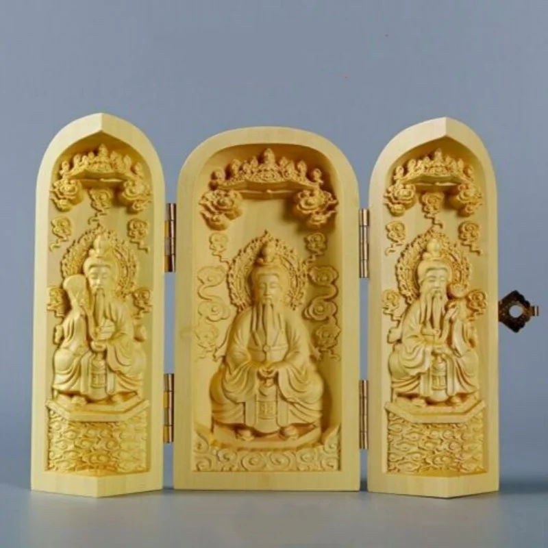 Сакральный талисман FENG SHUI Даосизм Санцин Даосская скульптура Деревянный декор стола
Сакральный талисман FENG SHUI Даосизм Санцин Даосская скульптура Деревянный декор стола