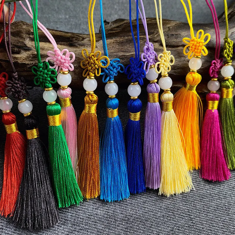 2/5/10Pcs Silky Craft Tassels Bookmark Tassels Fringe Handmade Chinese Knot Tassel for DIY Craft Jewelry Making Gift Accessories 
2/5/10Pcs Silky Craft Tassels Bookmark Tassels Fringe Handmade Chinese Knot Tassel for DIY Craft Jewelry Making Gift Accessories