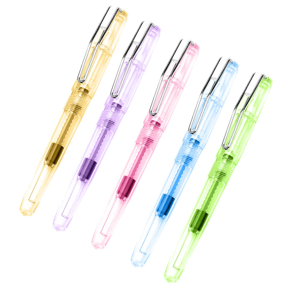 5 Pcs Calligraphy Brush Fountain Pens Ink with Writing Stationery Black Refillable Chinese Soft Head
5 Pcs Calligraphy Brush Fountain Pens Ink with Writing Stationery Black Refillable Chinese Soft Head