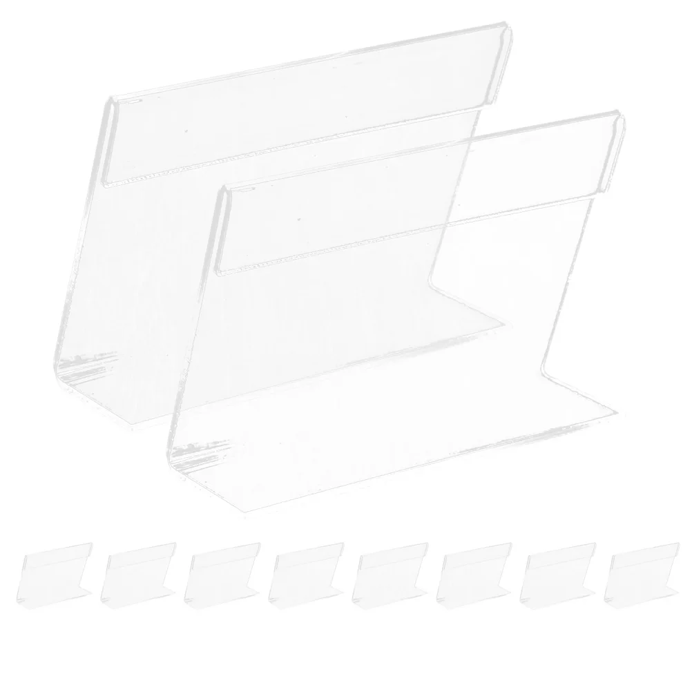 10 Pcs Vertical Acrylic Price Tag Plate Holder Display Stand Merchandise Sign Clip
10 Pcs Vertical Acrylic Price Tag Plate Holder Display Stand Merchandise Sign Clip