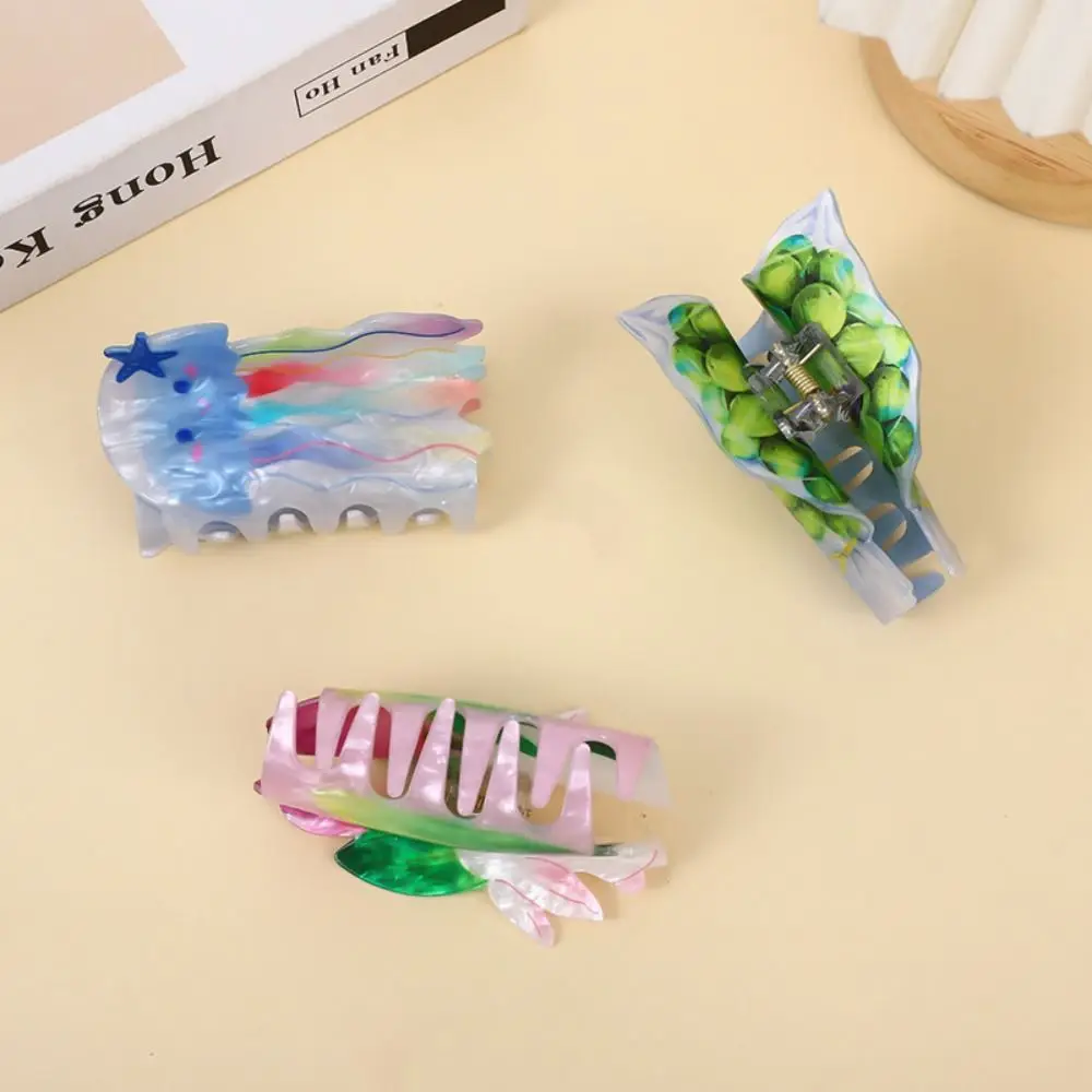 Irregular Double-sided Printed Hair Claw Creative Geometry Rabbit Ocean Animal Claw Clip Bird Acrylic Jellyfish Shark Clip Lady
Irregular Double-sided Printed Hair Claw Creative Geometry Rabbit Ocean Animal Claw Clip Bird Acrylic Jellyfish Shark Clip Lady