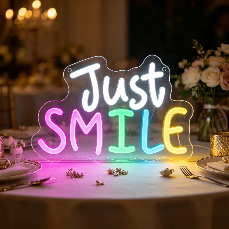 Just Smile LED Neon Sign Aesthetic Night Light USB Rechargeable Wall Art Desk Decor for Living Room Wedding Party Birthday Gift
Just Smile LED Neon Sign Aesthetic Night Light USB Rechargeable Wall Art Desk Decor for Living Room Wedding Party Birthday Gift