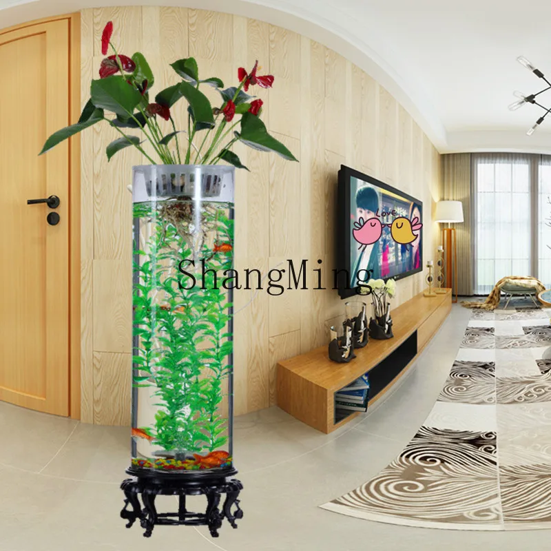 LXY light luxury living room small household TV cabinet next to vertical floor ultra-white glass fish tank
LXY light luxury living room small household TV cabinet next to vertical floor ultra-white glass fish tank
