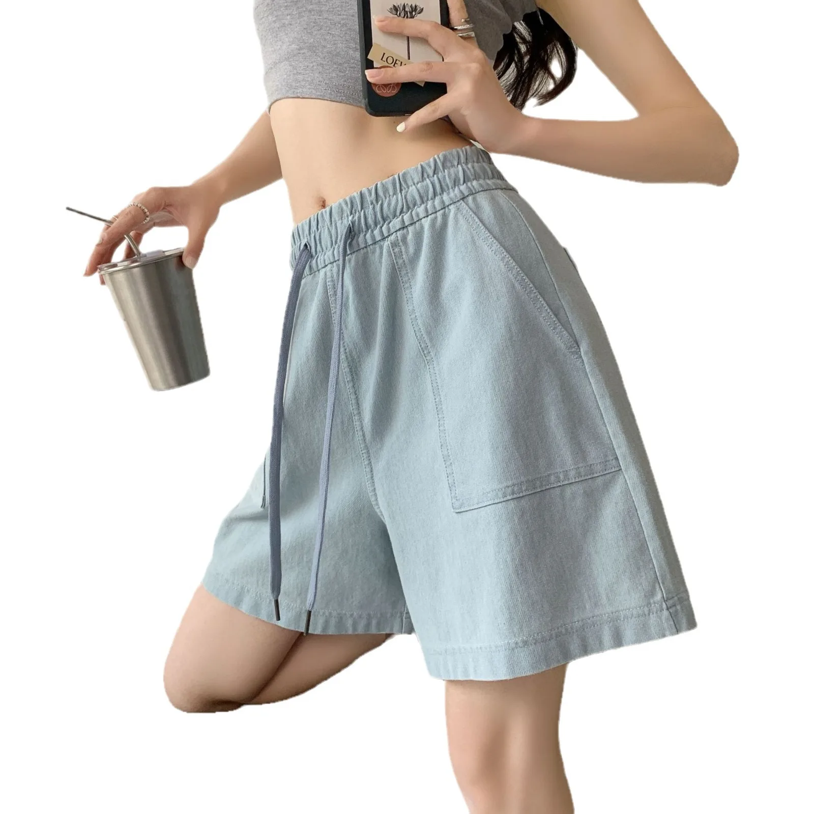 Korean Fashion Denim Shorts Women 2025 Summer Casual High Waist Jeans Pocket Loose Y2K Streetwear Wide Leg Pants
Korean Fashion Denim Shorts Women 2025 Summer Casual High Waist Jeans Pocket Loose Y2K Streetwear Wide Leg Pants