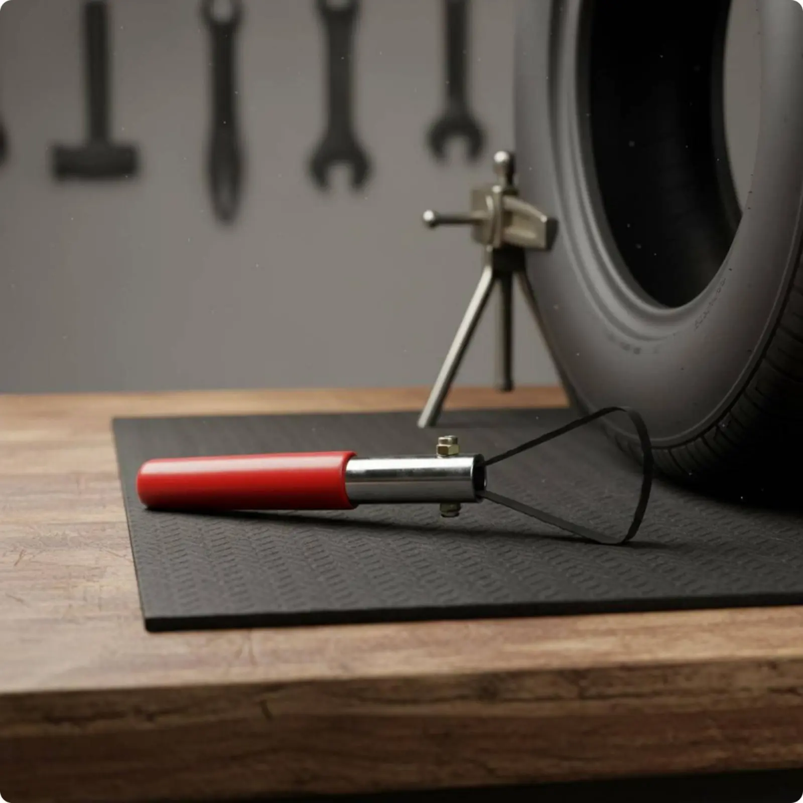 Tire Repair Cleaning Tool Easy to Use Tire Repair Scraper Rubber Cleaning Scraper Long-Lasting Portable for Garage
Tire Repair Cleaning Tool Easy to Use Tire Repair Scraper Rubber Cleaning Scraper Long-Lasting Portable for Garage