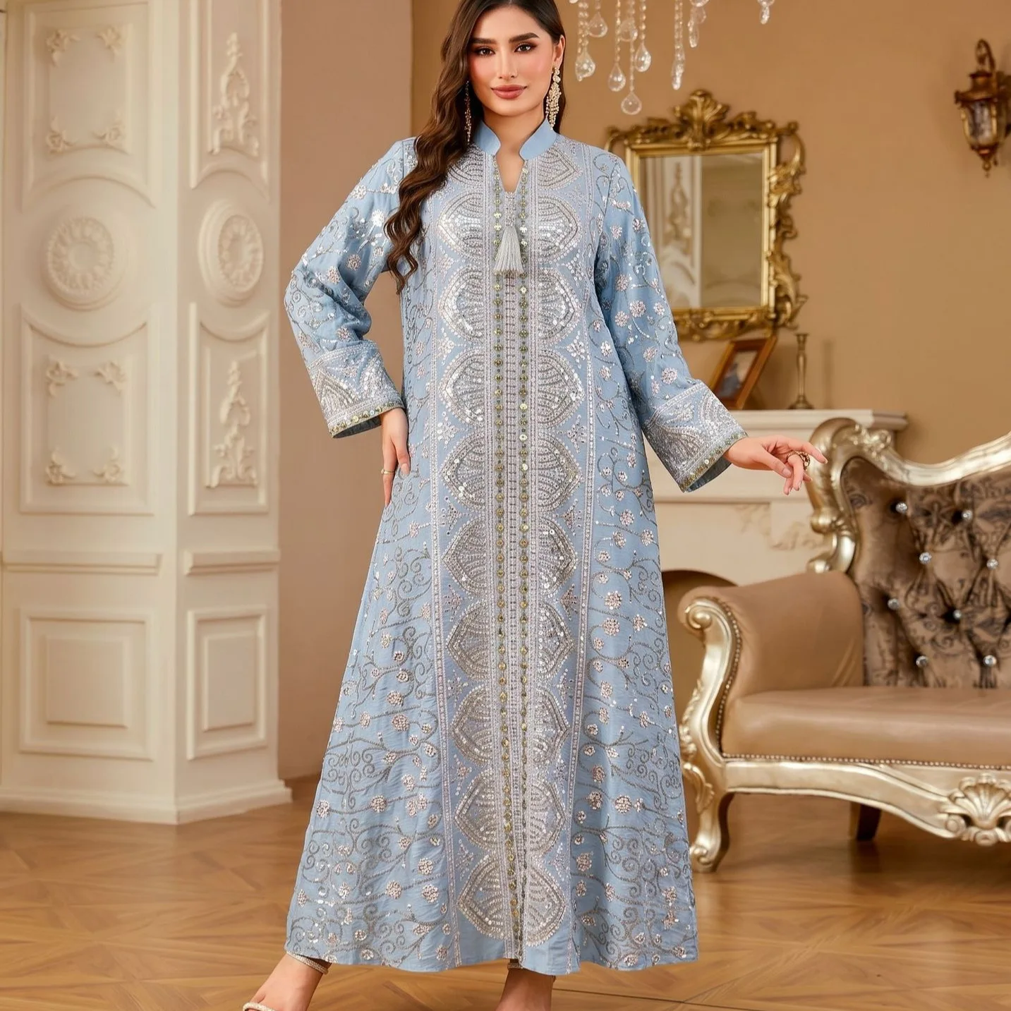 New Fashionable Luxury Full Embroiderysequintassel Loose Long Dresses For Women Wedding Dress Femme Sexy Prom Boho
New Fashionable Luxury Full Embroiderysequintassel Loose Long Dresses For Women Wedding Dress Femme Sexy Prom Boho