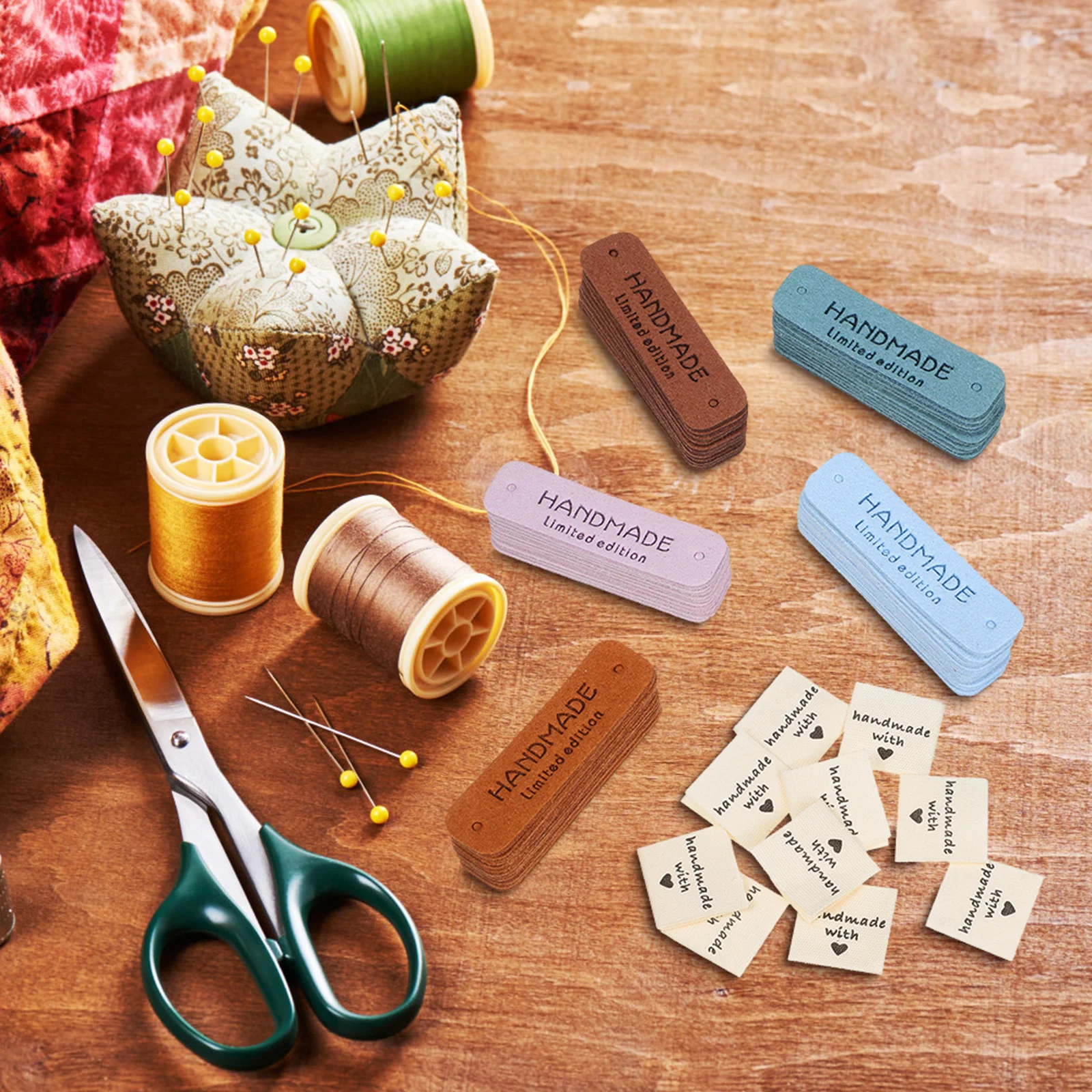 60Pcs DIY Sewing Labels Set for Clothing Decoration Embossed Letter Tags in Multiple Colors Compatible with Knitting Crochet
60Pcs DIY Sewing Labels Set for Clothing Decoration Embossed Letter Tags in Multiple Colors Compatible with Knitting Crochet