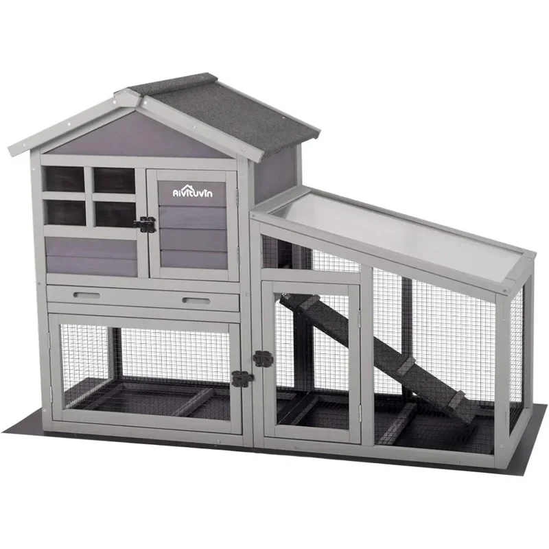 Aivituvin Rabbit Hutch Outdoor Chickecn Coop Indoor Bunny Cage with Pull out Tray,Upgrade Version,Removable Bottom Wire Mesh
Aivituvin Rabbit Hutch Outdoor Chickecn Coop Indoor Bunny Cage with Pull out Tray,Upgrade Version,Removable Bottom Wire Mesh