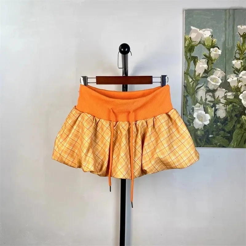 Женская мини-юбка в клетку с высокой талией, ребристая, на шнурке, с пышным подолом, повседневная, эстетичная
Женская мини-юбка в клетку с высокой талией, ребристая, на шнурке, с пышным подолом, повседневная, эстетичная