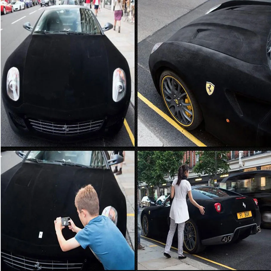 152cm*300cm High quality Black Suede Car velvet vinyl film Automotive Decals sticker like Real suede fabric material Velvet Film
152cm*300cm High quality Black Suede Car velvet vinyl film Automotive Decals sticker like Real suede fabric material Velvet Film