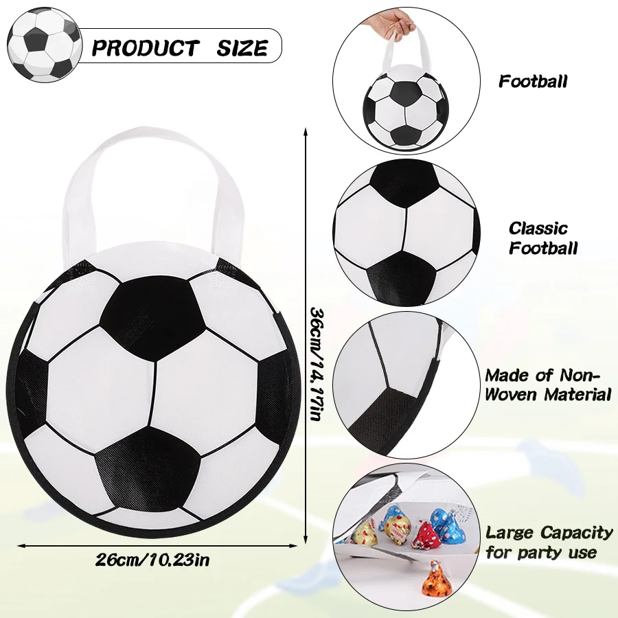 6/12pcs Football Print Non-woven Round Tote Bag Reusable Soccer Ball Gift Bag Kids Birthday Party Sport Theme Goodie Bag
6/12pcs Football Print Non-woven Round Tote Bag Reusable Soccer Ball Gift Bag Kids Birthday Party Sport Theme Goodie Bag