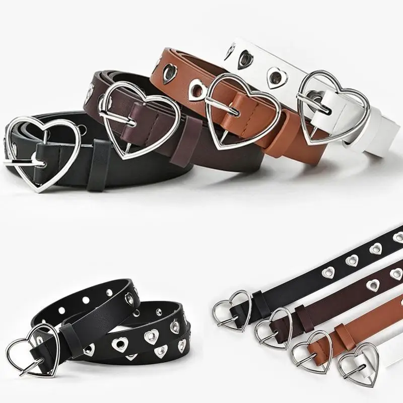 652F Punk Leather Belt Heart Shaped Buckle Waistband Women Hollow Waist Belt
652F Punk Leather Belt Heart Shaped Buckle Waistband Women Hollow Waist Belt