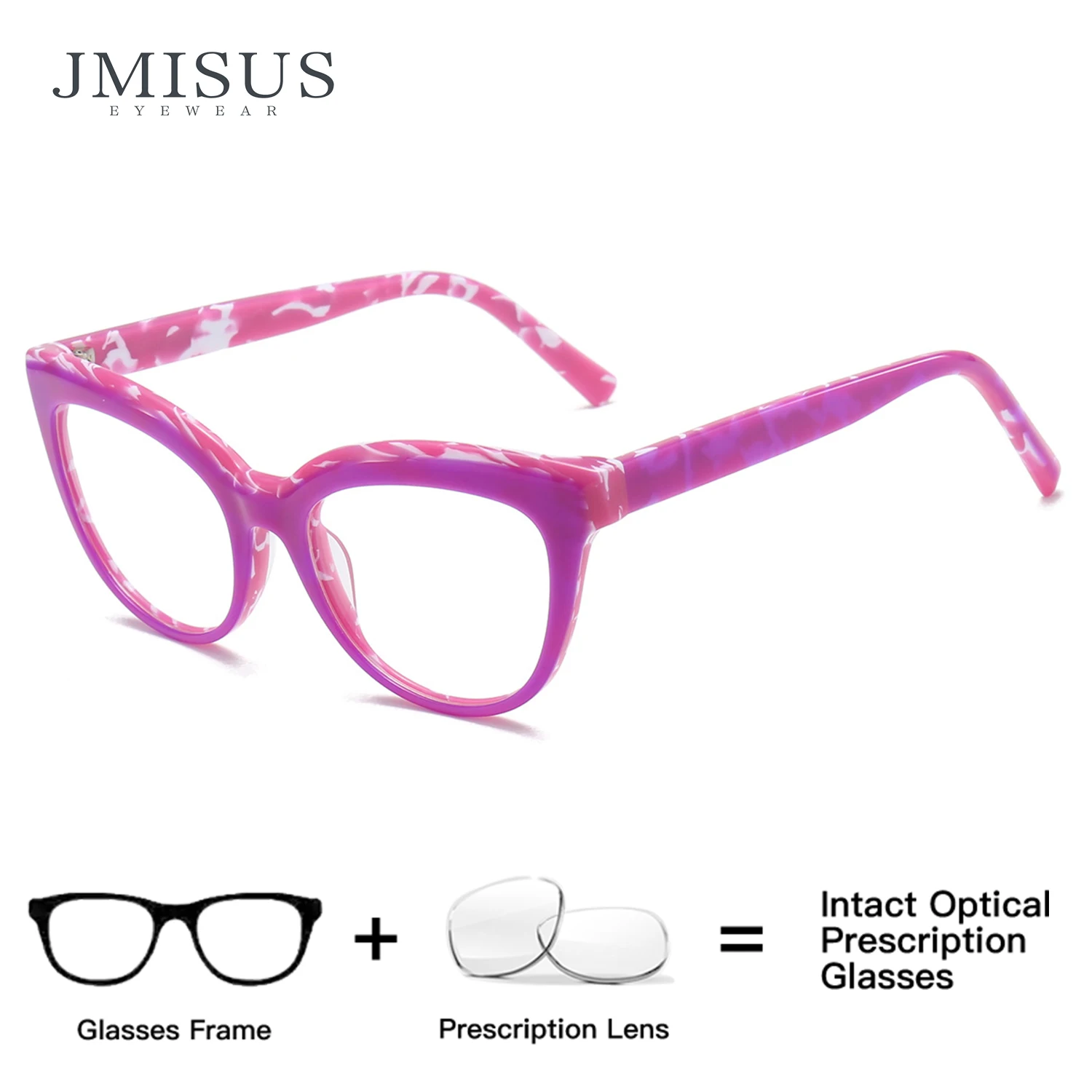 JMISUS Custom Cat EyePrescription Glasses Vibrant Square Frame With Photochromic Eyewear Grey Brown Colors For Women
JMISUS Custom Cat EyePrescription Glasses Vibrant Square Frame With Photochromic Eyewear Grey Brown Colors For Women