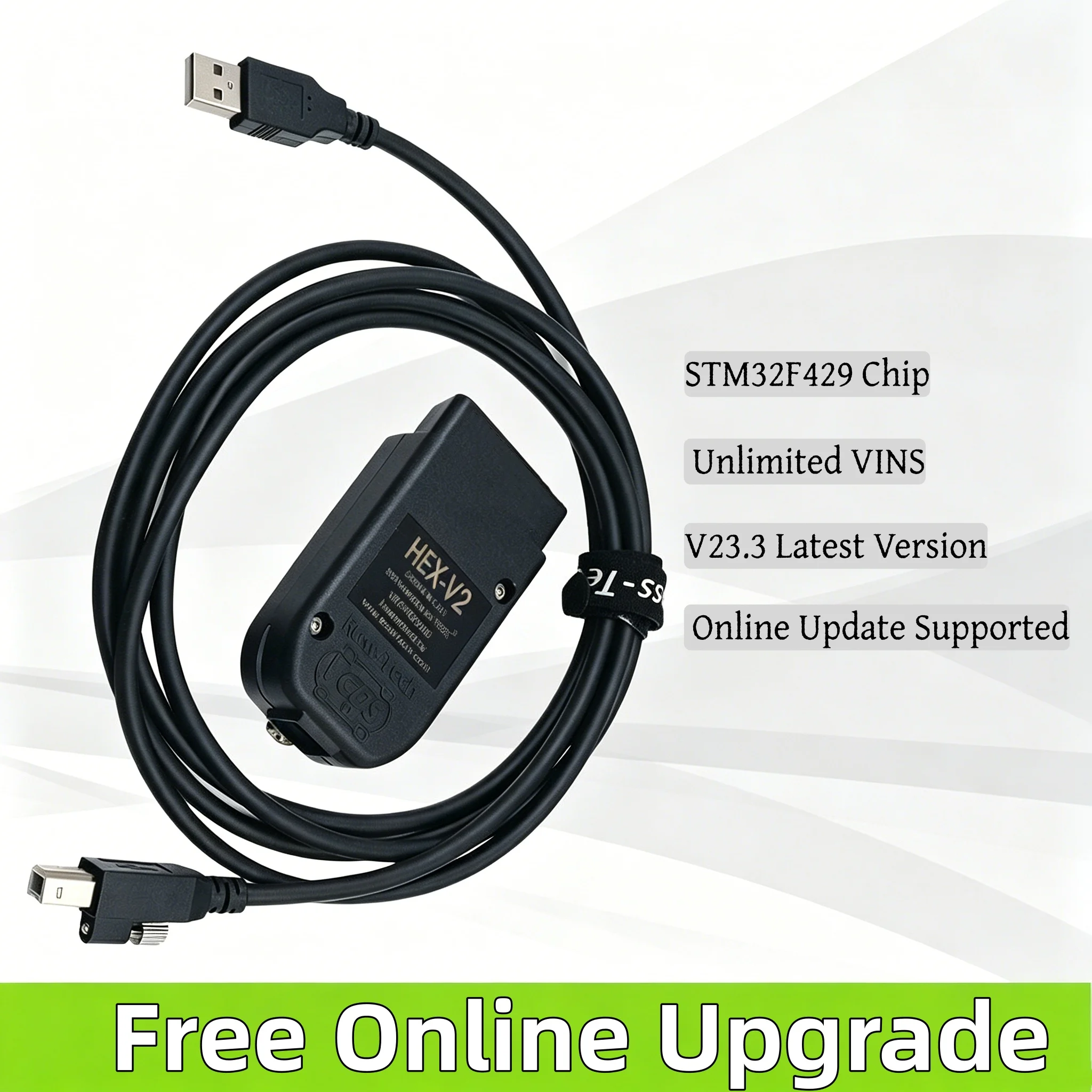 VCDS Compatible OBD2 Scanner Cable V23.3 Professional Car Diagnostic Tool with STM32F429 Chip Support New Cars & Online Functio
VCDS Compatible OBD2 Scanner Cable V23.3 Professional Car Diagnostic Tool with STM32F429 Chip Support New Cars & Online Functio