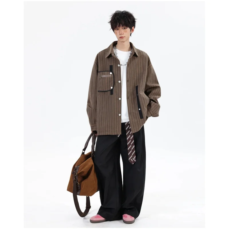 GIOIOMen's Jacket,Spring and Autumn New High Quality Striped Loose Casual Jacket,Men's Clothing
GIOIOMen's Jacket,Spring and Autumn New High Quality Striped Loose Casual Jacket,Men's Clothing