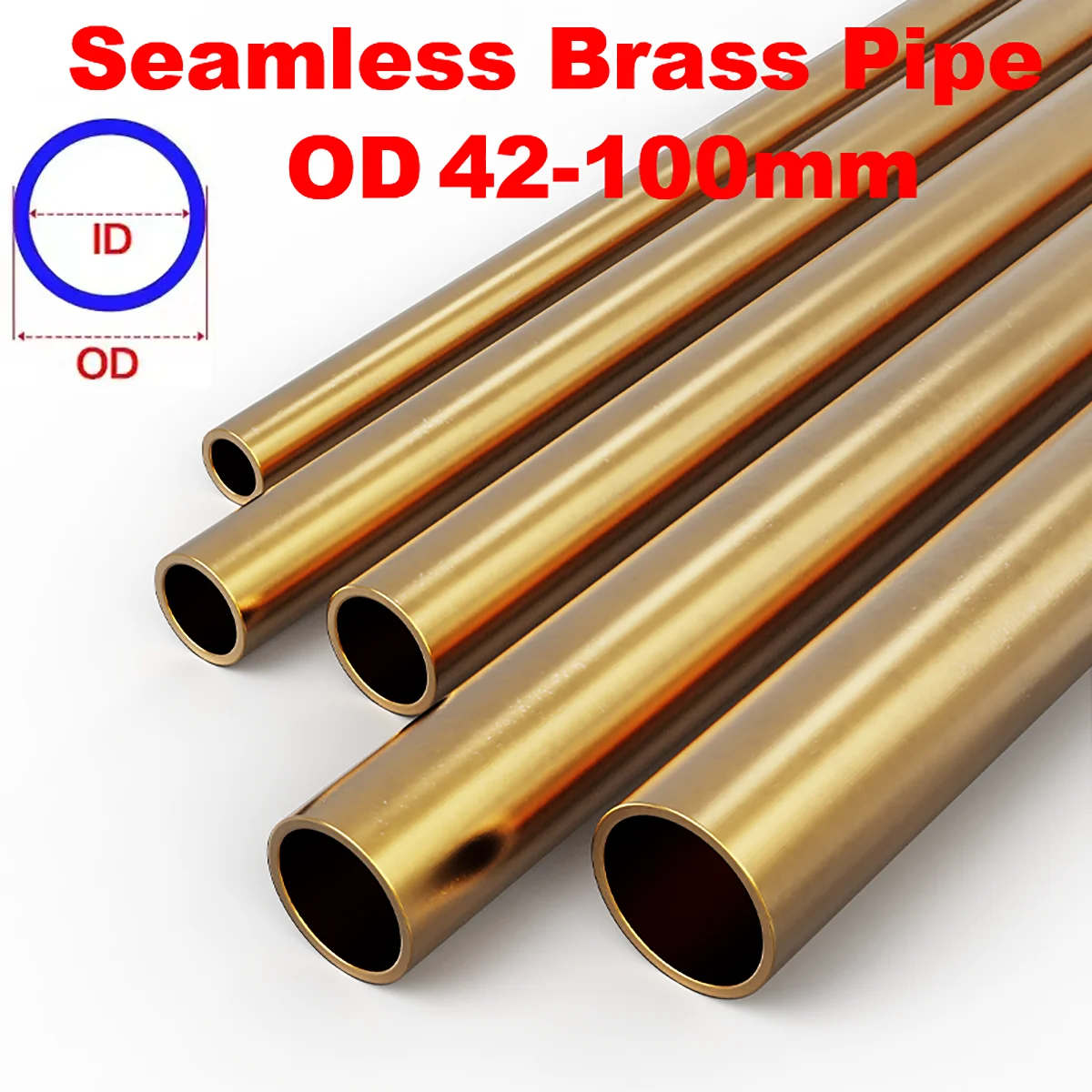 OD 42mm-100mm Seamless Brass Pipe Tube Length 200mm 500mm DIY Straight Pipe Tubing Copper Tube Thin-walled Tube
OD 42mm-100mm Seamless Brass Pipe Tube Length 200mm 500mm DIY Straight Pipe Tubing Copper Tube Thin-walled Tube